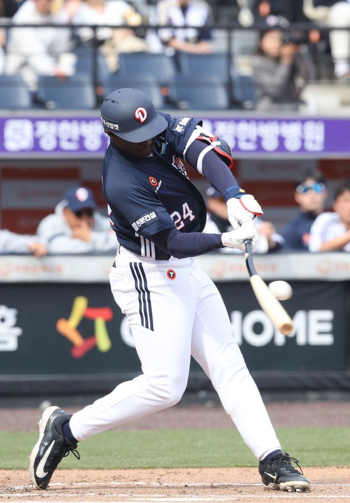 [서울=뉴시스] 프로야구 두산 베어스의 외국인 타자 다즈 카메론. 2026.03.24 *재판매 및 DB 금지