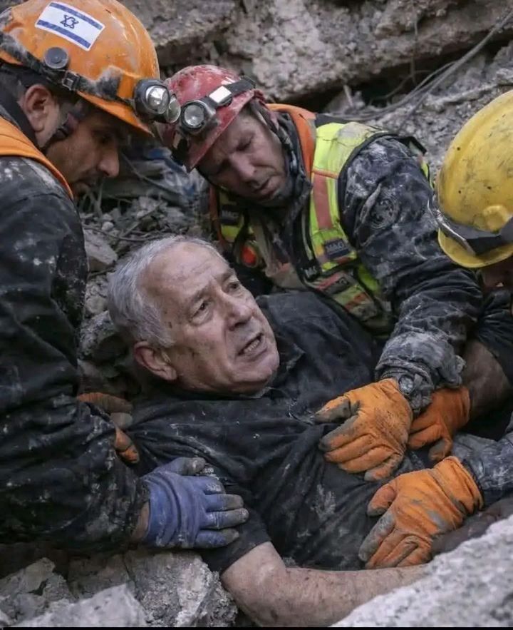 [서울=뉴시스] 이달 초 베냐민 네타냐후 이스라엘 총리가 이란 공격에 폭격된 건물 잔해에서 구조된 이미지가 엑스, 인스타그램 등을 통해 유포됐다. 해당 사진은 인공지능(AI) 기술로 만들어진 가짜 이미지로 확인됐다. (사진=엑스 캡처) *재판매 및 DB 금지