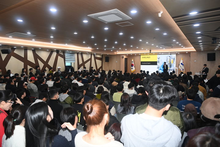 [인천=뉴시스] 20일 인천 연수구 제2청사에서 열린 연수구-싸토리우스 바이오 일자리 설명회. (사진=연수구 제공) 2026.03.20. photo@newsis.com *재판매 및 DB 금지