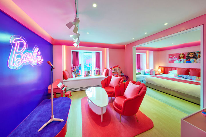 [서울=뉴시스] 워커힐 바비 뉴 드림스 룸. (사진=워커힐 호텔앤리조트 제공) *재판매 및 DB 금지