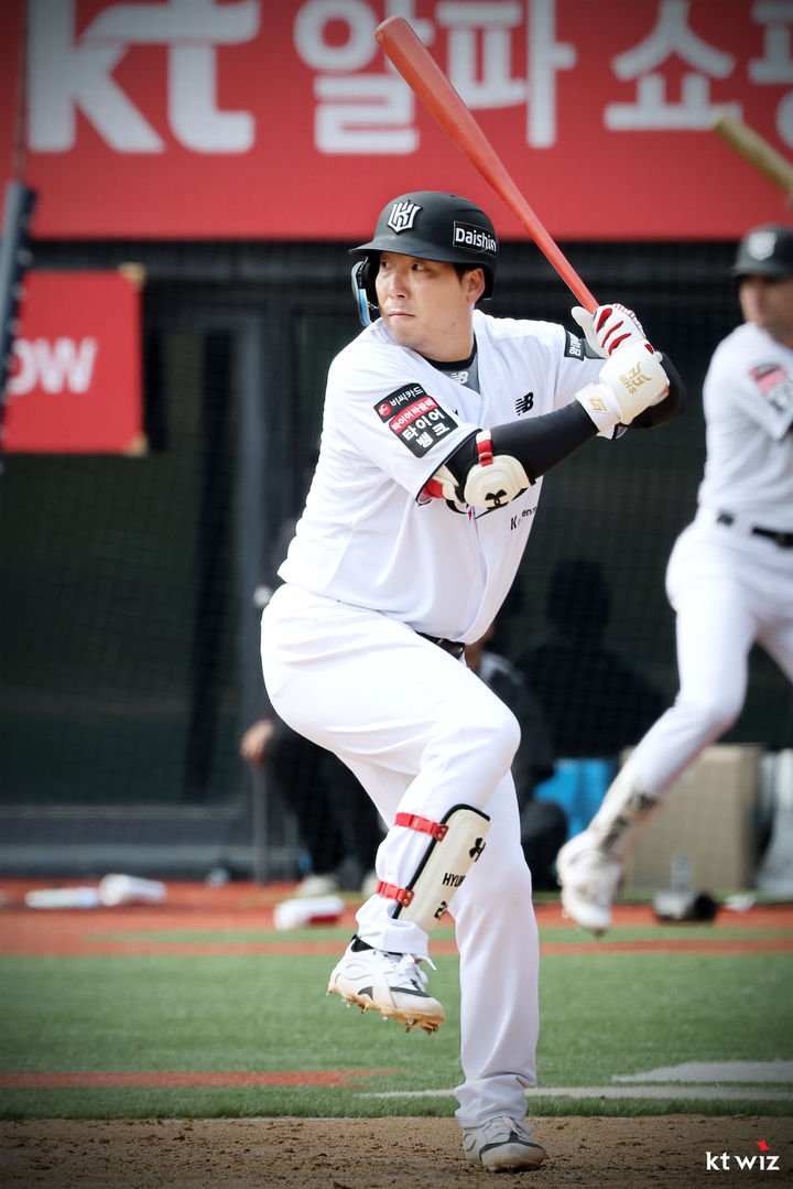 [서울=뉴시스] 프로야구 KT 위즈의 김현수. (사진 = KT 위즈 제공) *재판매 및 DB 금지