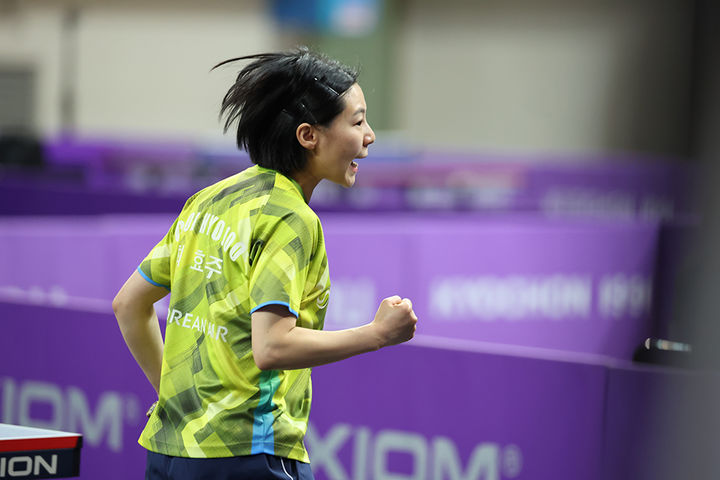 [서울=뉴시스] 장우진, 2026 두나무 프로리그 시리즈1 여자단식 우승. (사진=한국프로탁구연맹 제공) *재판매 및 DB 금지