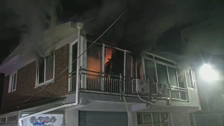 남동구 간석동 상가건물 화재. (사진=인천소방본부 제공) *재판매 및 DB 금지