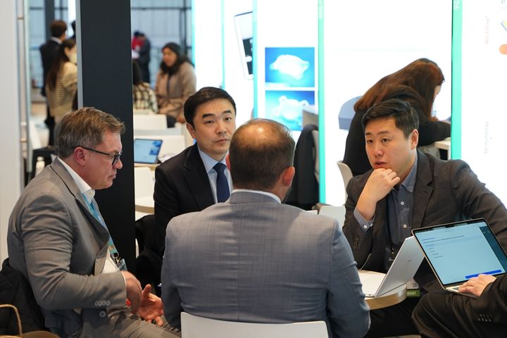 [서울=뉴시스] 의료AI 기업 노을은 최근 대한무역투자진흥공사(코트라··KOTRA)에서 주관한 ‘2026 글로벌 의료기기 수출상담회(GMEP)’에 참가했다고 23일 밝혔다. (사진=노을 제공) 2026.03.23. photo@newsis.com *재판매 및 DB 금지