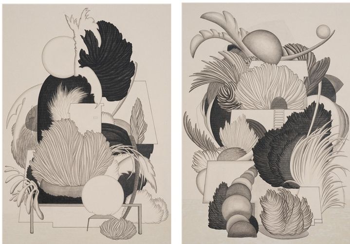 기울어진 평형의 풍경 01144X100cm	장지에 수묵 채색	2026, 기울어진 평형의 풍경 02 	144X100cm 장지에 수묵 채색 2026 *재판매 및 DB 금지