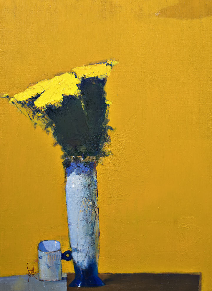 국화 옆에서, 72.5×53cm, Oil on canvas, 2025, 700만원 *재판매 및 DB 금지