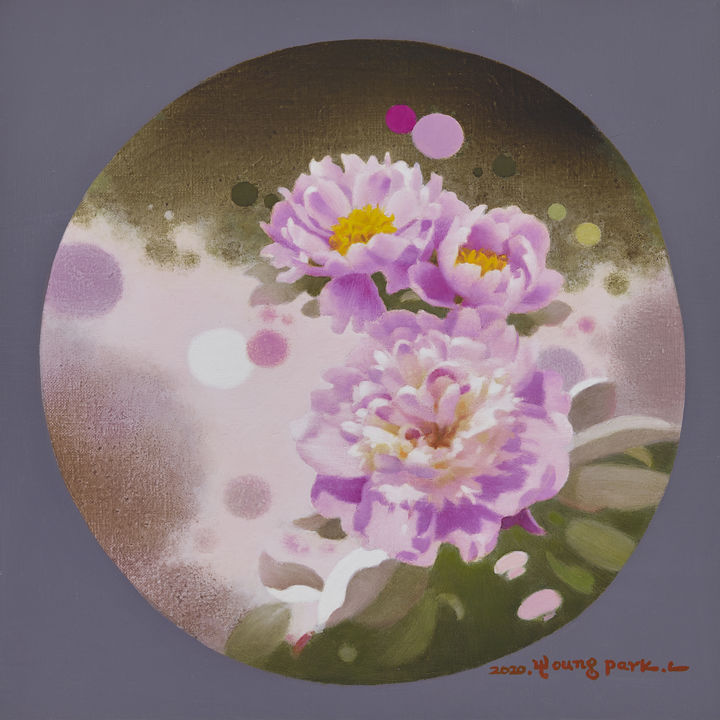 생명의 빛-소리, 45.5×45.5cm, Oil on canvas, 2020, 350만원 *재판매 및 DB 금지