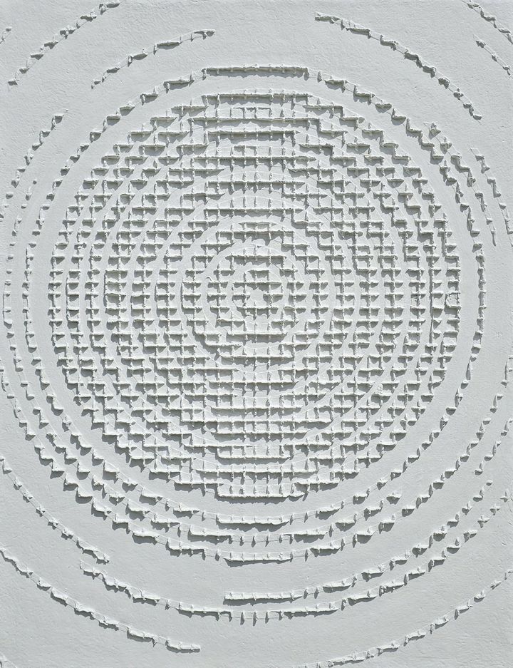 Connection, 53×41cm, Hanji, Acrylic on canvas, 2024, 300만원 *재판매 및 DB 금지