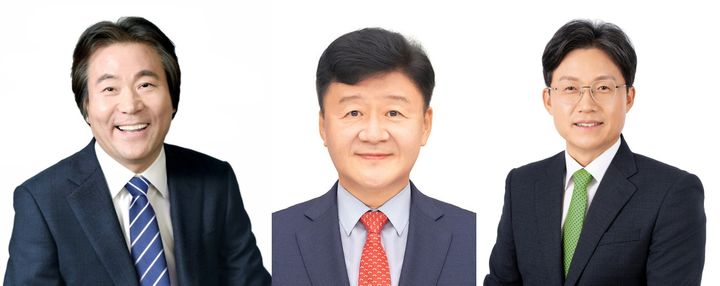 [울산=뉴시스] 울산시교육감 선거 후보자. 사진 왼쪽부터 구광렬 울산대 명예교수, 김주홍 울산대 명예교수, 조용식 노옥희재단 이사장 (가나다순) photo@newsis.com *재판매 및 DB 금지