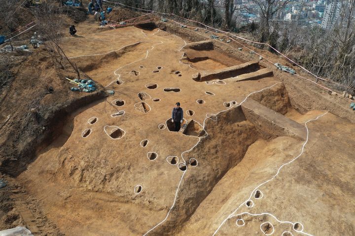 [양산=뉴시스] 다방동 유적 원삼국시대 2호 환호 전경. (사진=양산시 제공) 2026.03.23. photo@newsis.com *재판매 및 DB 금지