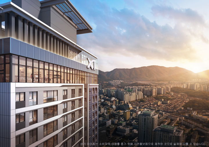 [창원=뉴시스] 강경국 기자 = GS건설이 경남 창원시 성산구 중앙동 일원에 공급하는 '창원자이 더 스카이' 조감도. (이미지=GS건설 제공). 2026.03.23. photo@newsis.com *재판매 및 DB 금지