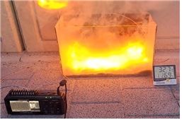 [밀양=뉴시스] 훈증제 자연발화 위험성 재현실험. (사진= 밀양시 제공) 2026.03.23. photo@newsis.com *재판매 및 DB 금지