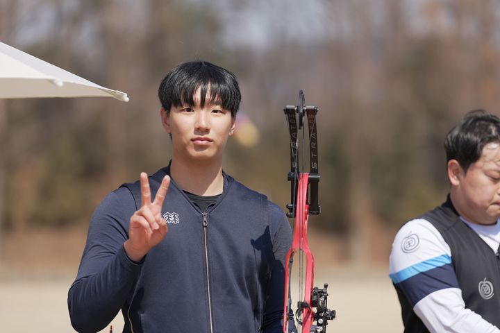 [서울=뉴시스] 양궁 컴파운드 김강민. (사진=대한양궁협회 제공) 2026.03.23. photo@newsis.com *재판매 및 DB 금지