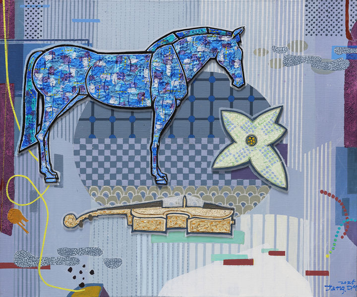 심상풍경, 60.6×72.7cm, 캔버스에 혼합재료, 아크릴릭, 2025, 600만원 *재판매 및 DB 금지