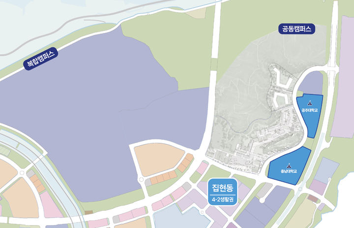 [세종=뉴시스]공주·충남대학교 분양형 캠퍼스 위치도.(사진=행복중심복합도시건설청). 2026.03.24. photo@newsis.com. *재판매 및 DB 금지