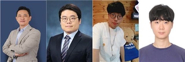 [서울=뉴시스] (왼쪽부터) 유원철 한양대 에리카 교수, 최수형 홍익대 교수, 허인철 에리카 석박통합과정, 오승환 홍익대 박사. (사진=한양대 에리카 제공) 2026.03.24. photo@newsis.com *재판매 및 DB 금지