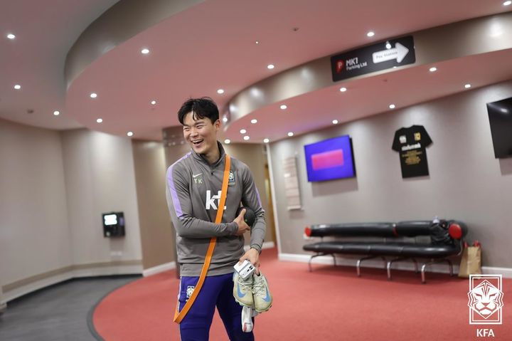 [서울=뉴시스] 한국 남자 축구 대표팀의 오현규. (사진=대한축구협회 제공) 2026.03.24. photo@newsis.com *재판매 및 DB 금지