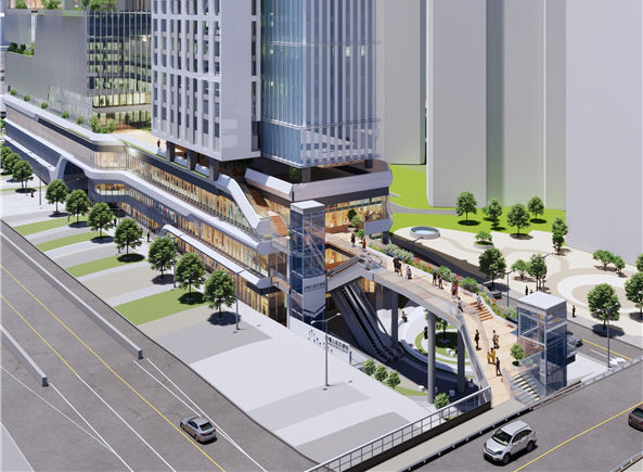 [서울=뉴시스]삼각지역 (용산구 문배동 30-10 일대), 공중보행로 조성. 2026.03.25. (자료=서울시 제공) *재판매 및 DB 금지