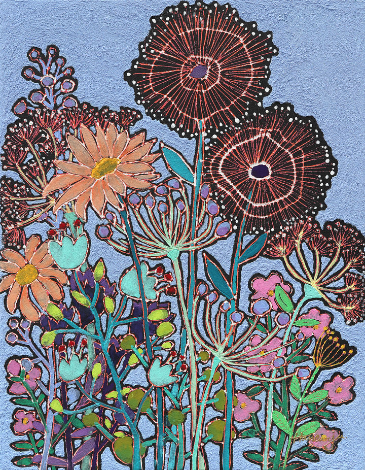 아름다운 동행 3, 53×40.9cm, Mixed media on canvas, 2023, 200만원 *재판매 및 DB 금지