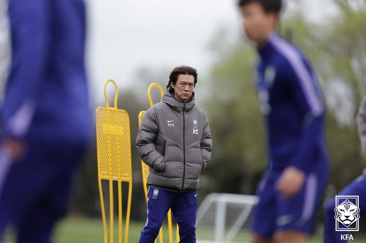 [서울=뉴시스]홍명보 축구 국가대표팀 감독. (사진=대한축구협회 제공)
