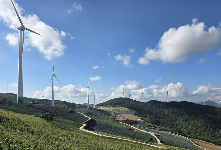 태백시 삼수동 풍력발전단지. 사진은 기사와 관련 없음.(사진=뉴시스) *재판매 및 DB 금지