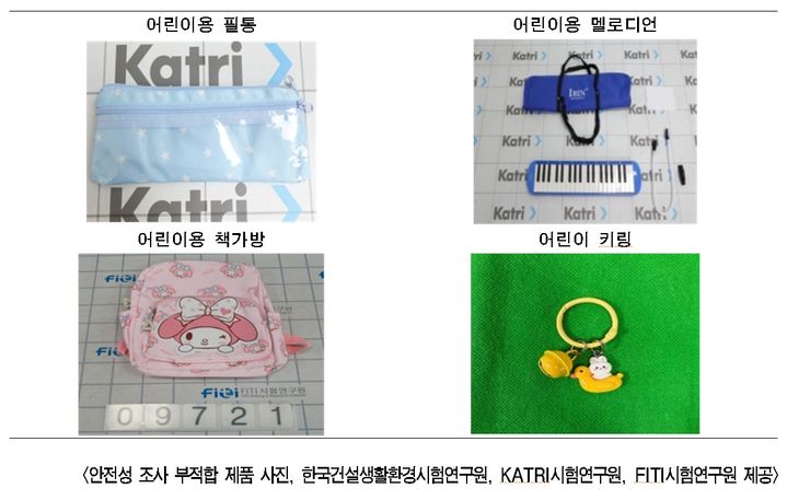 [서울=뉴시스] 안전성 조사 부적합 제품. 2026.03.26. (자료=서울시 제공) *재판매 및 DB 금지
