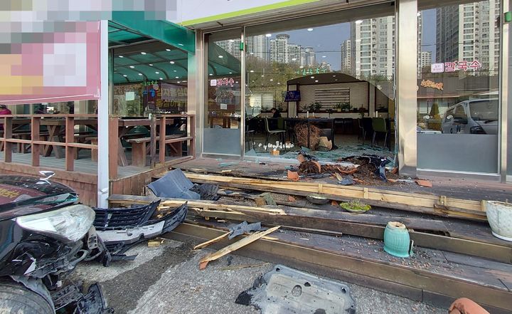 사고 현장. 사진=독자 제공 *재판매 및 DB 금지