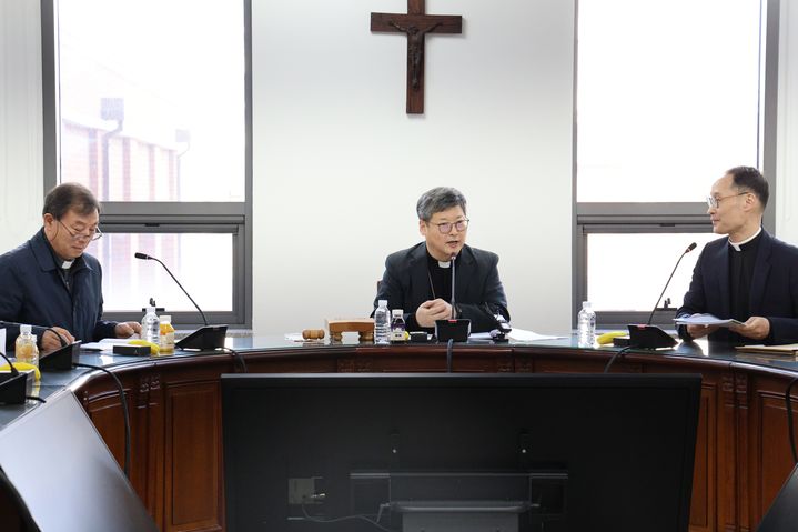 [서울=뉴시스] 25일 오후 천주교 서울대교구 교구청에서 학교법인 가톨릭애화학원 창립총회가 열리고 있다. (사실=천주교 서울대교구 제공) 2026.03.25. photo@newsis.com *재판매 및 DB 금지