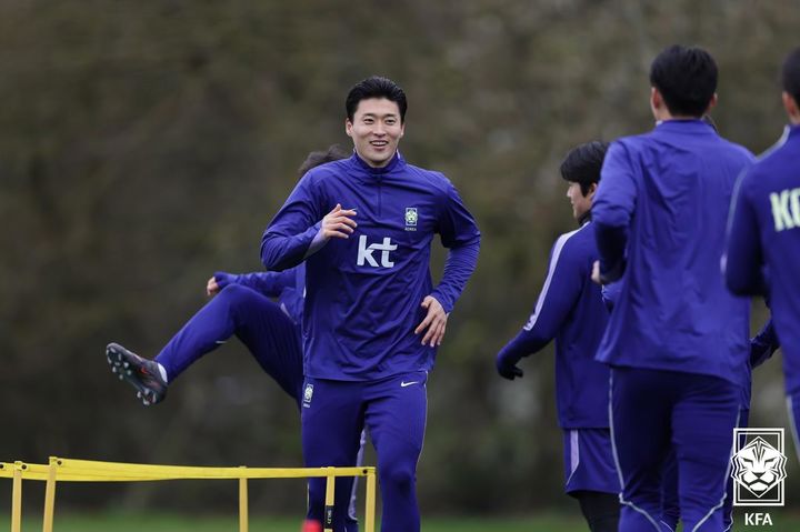 [서울=뉴시스] 한국 축구 국가대표 공격수 조규성. (사진=대한축구협회 제공)&nbsp; *재판매 및 DB 금지