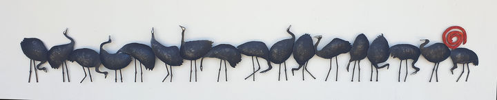 저녁노을, 20×140×3cm, 철, 400만원 *재판매 및 DB 금지