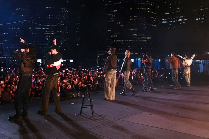 [서울=뉴시스] 방탄소년단 뉴욕 스포티파이. (사진 = 빅히트뮤직 제공) 2026.03.26. photo@newsis.com *재판매 및 DB 금지