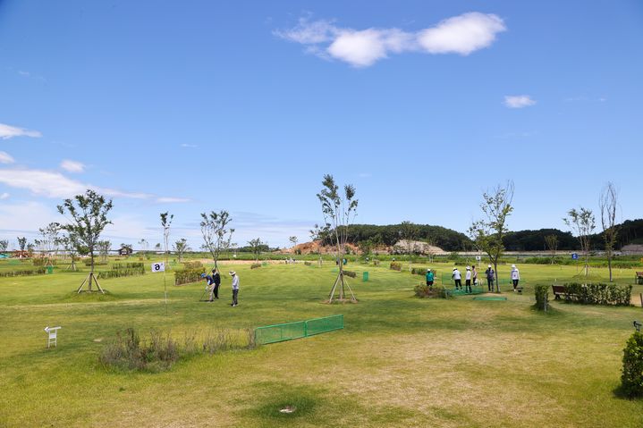 [양양=뉴시스] 양양남대천파크골프장 전경.(사진=양양군 제공)photo@newsis.com *재판매 및 DB 금지