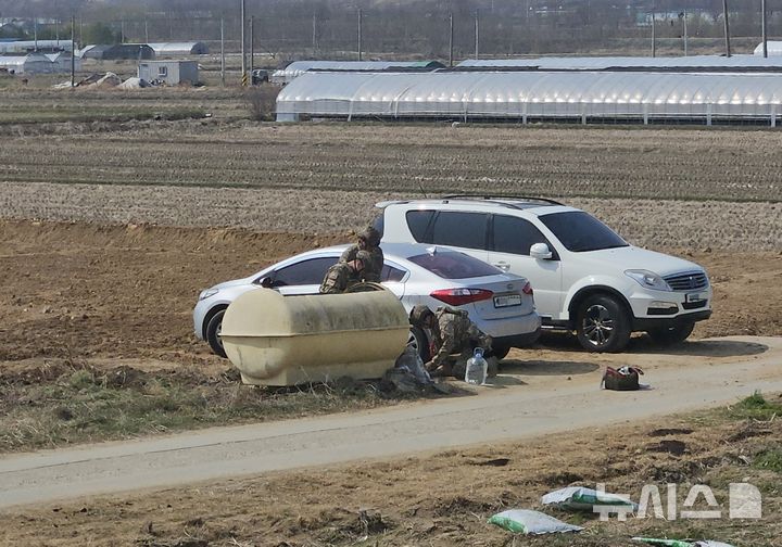 [청주=뉴시스] 수거 현장. (사진=청주동부소방서 제공) 2026.03.26. photo@newsis.com *재판매 및 DB 금지