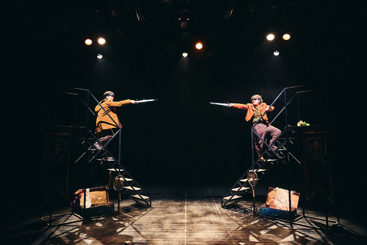 [부산=뉴시스] 연극 '로미오와 줄리엣 The Clown' 공연 사진. (사진=부산문화회관 제공) 2026.03.29. photo@newsis.com *재판매 및 DB 금지