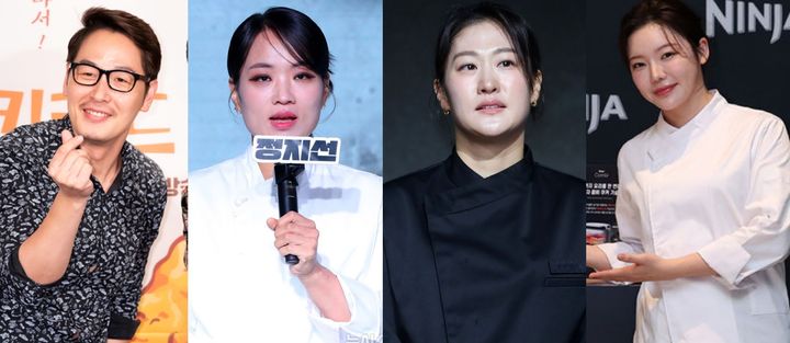 [서울=뉴시스] 왼쪽부터 웹툰작가 출신 방송인 김풍, 넷플릭스 '흑백요리사: 요리 계급 전쟁' 시리즈 출연자 정지선, 이문정(중식마녀), 조서형(장사천재 조사장). (사진=뉴시스DB) 2026.03.26. photo@newsis.com *재판매 및 DB 금지