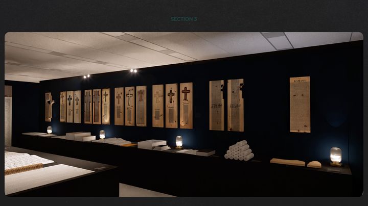 [서울=뉴시스] '대한민국 성경필사전' 전시장 (사진=CBS 제공) 2026.03.26,. photo@newsis.com *재판매 및 DB 금지