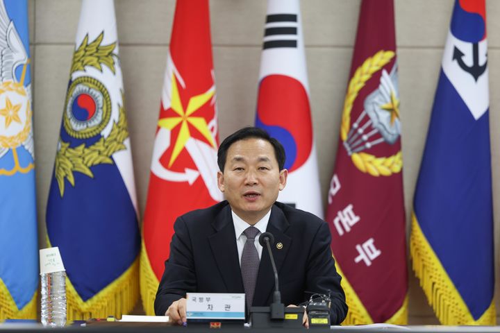 [서울=뉴시스] 이두희 국방부 차관이 26일 오후 서울 용산구 국방부에서 열린 '2026 전군 감사관계관 회의'에서 발언하고 있다. (사진=국방부 제공) 2026.03.26. photo@newsis.com *재판매 및 DB 금지