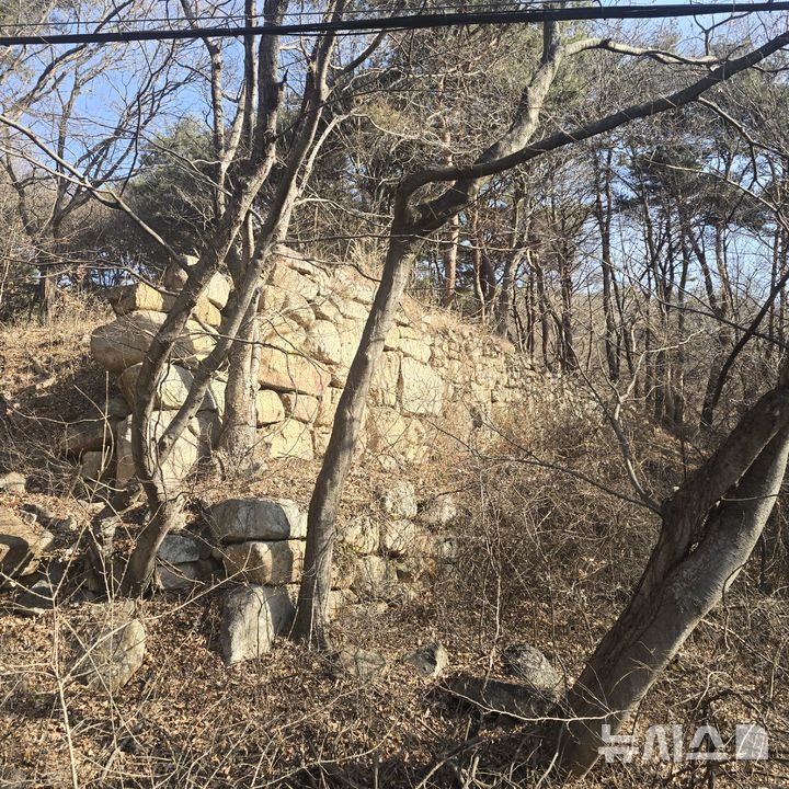 [창원=뉴시스]경남 창녕군 창녕읍 옥천리 '창녕 옥천사지' 석축.(사진=경남도 제공) 2026.03.27. photo@newsis.com