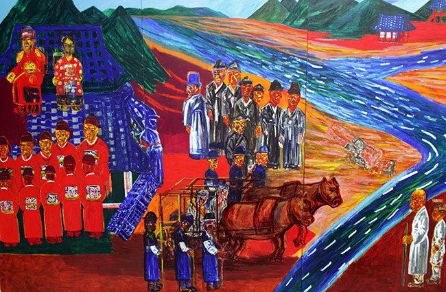 서용선, `처형장가는길`480x750cm,Acrylic on Canvas(2014) *재판매 및 DB 금지