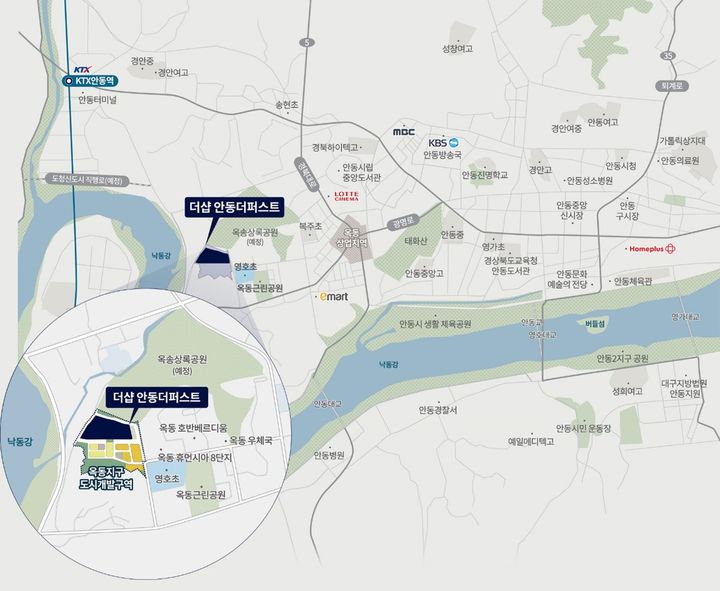 [서울=뉴시스] 더샵 안동더퍼스트 위치도 (사진=포스코이앤씨 제공) 2026.03.30. photo@newsis.com *재판매 및 DB 금지