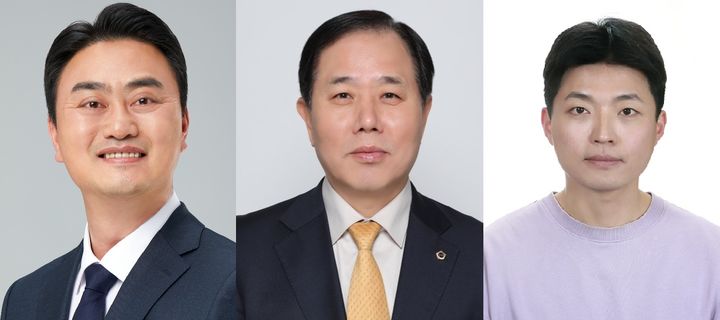 6·3 지방선거 경기도지사 선거에 출마한 홍성규 정의당 예비후보, 김현욱 국민연합 예비후보, 정국진 새미래민주당 예비후보. (사진=중앙선거관리위원회 제공) *재판매 및 DB 금지