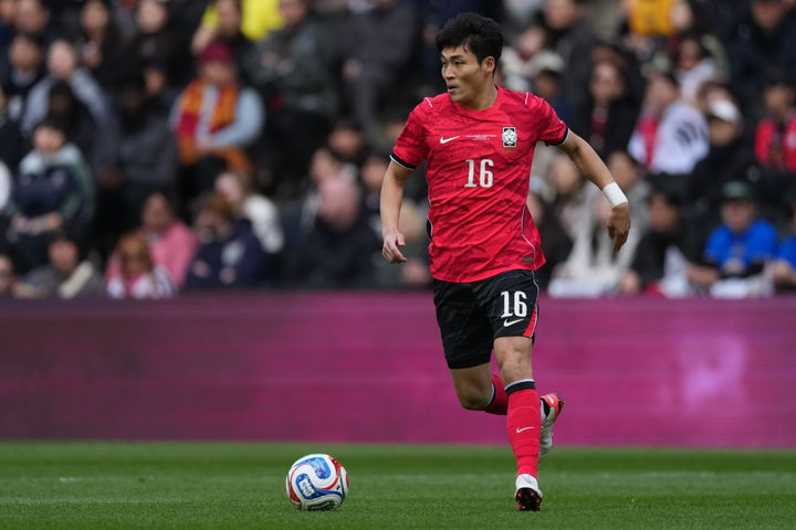 [밀턴케인스=AP/뉴시스]홍명보호 미드필더 박진섭. 2026.03.28.