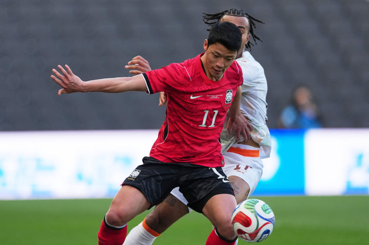 [밀턴케인스=AP/뉴시스]홍명보호 공격수 황희찬. 2026.03.28.