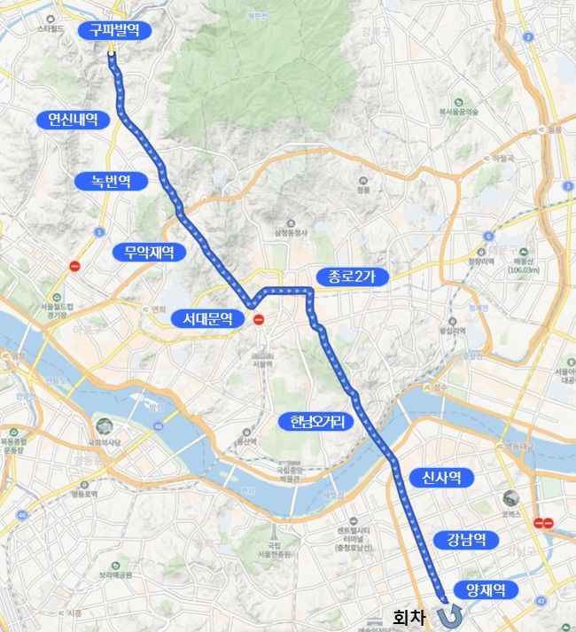 [뉴시스] 노선도. (사진=서울시 제공) *재판매 및 DB 금지