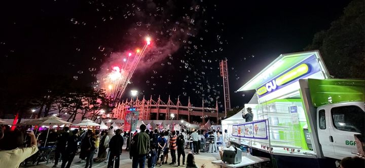 BGF리테일이 운영 중인 편의점 CU가 올해 이동형 편의점의 올해 3월까지 누적 출동 건수가 전년 동기 대비 4배 증가했다고 30일 밝혔다.(사진=BGF리테일 제공) *재판매 및 DB 금지 *재판매 및 DB 금지