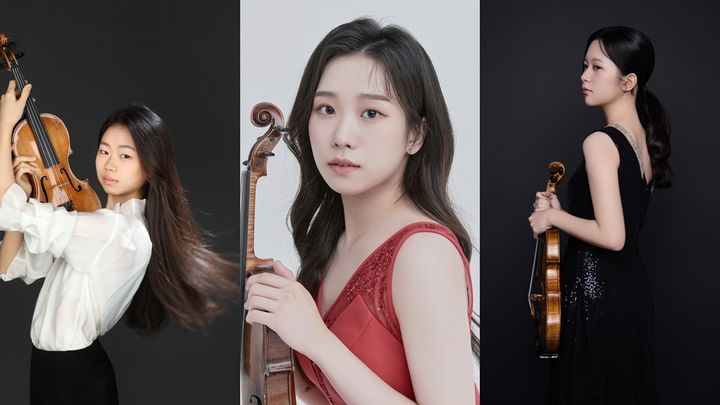 [서울=뉴시스] (왼쪽부터) 바이올리니스트 이현정, 최주하, 임해원. (사진=금호문화재단 제공) 2026.03.30. photo@newsis.com *재판매 및 DB 금지