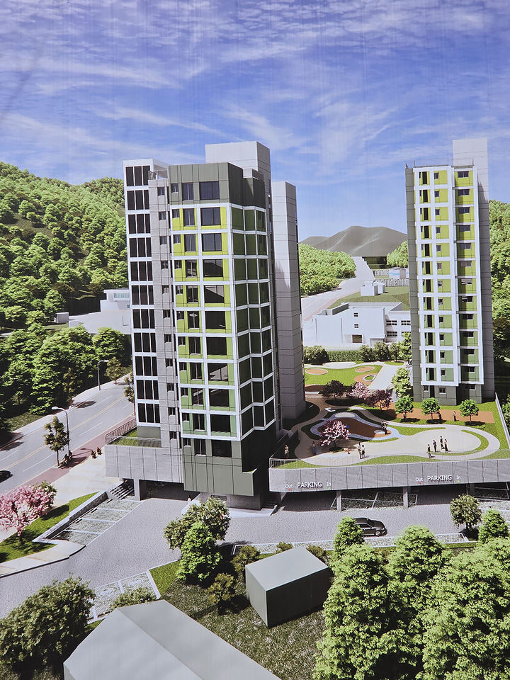 태백시 서학골에 오는 4월 16일 착공 예정인 태백공공임대주택 조감도.(사진=뉴시스) *재판매 및 DB 금지