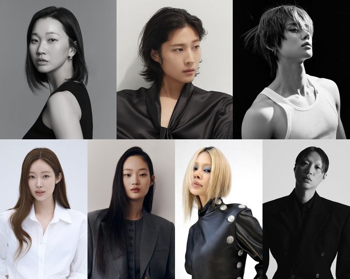 [서울=뉴시스] 왼쪽 위부터 시계방향으로 모델 장윤주, 배우 이종원, 그룹 투모로우바이투게더 멤버 연준, 패션 크리에이터 양갱, 모델 겸 아이돌 스타일리스트 안아름, 모델 신현지, 배우 차정원. (사진=각 소속사 제공) 2026.03.30. photo@newsis.com *재판매 및 DB 금지