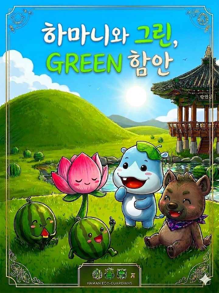 [창원=뉴시스]함안군, 환경마스코트 ‘하마니’ 활용.(사진=함안군 제공) 2026.03.30.photo@newsis.com *재판매 및 DB 금지