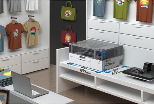 [서울=뉴시스] 콤팩트한 사이즈로 공간 제약을 줄이고, 저비용 창업의 진입 장벽을 낮춘 엡손 SC-F1040 텍스타일 프린터. 2026.03.30. (사진=한국엡손 제공) *재판매 및 DB 금지